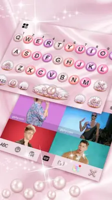 Pink Pearl Hearts Theme android App screenshot 1